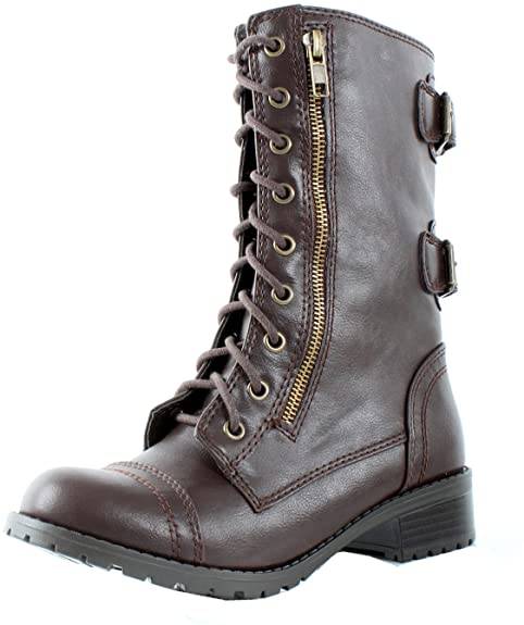 SODA Dome Mid Calf Height Women's Military/Combat Boots