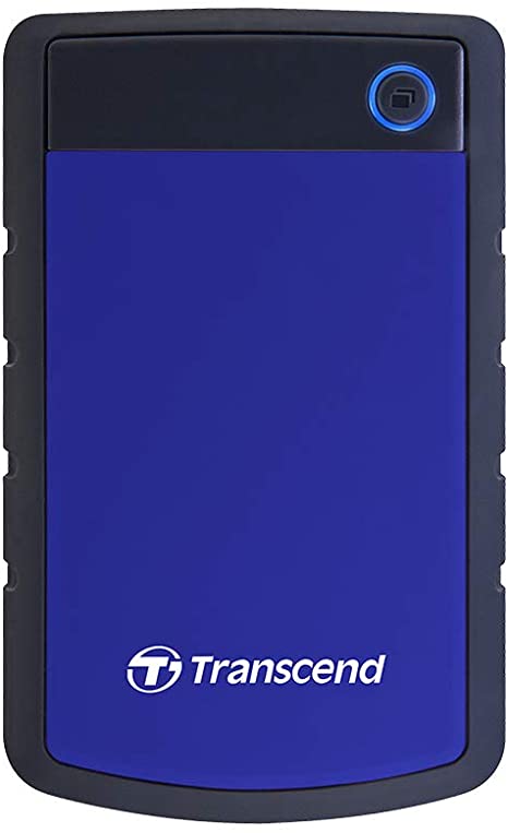 TRANSCEND TS2TSJ25H3B Military Drop Tested 2 TB USB 3.0 H3 External Hard Drive, Blue