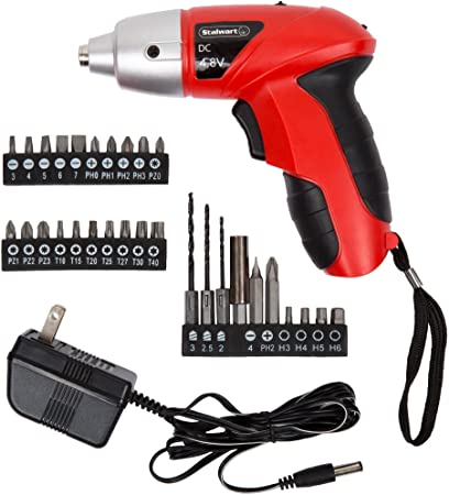 Stalwart 25-Piece 4.8V Cordless Screwdriver with LED