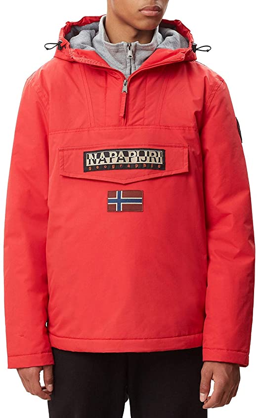 Napapijri Rainforest Winter Coats Men Red - XL - Parkas Outerwear