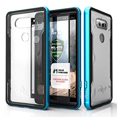 LG V20 Case, Zizo [Shock Series] w/ FREE [LG V20 Screen Protector] Transparent Clear [Military Grade Drop Tested] Aluminum Metal Bumper for LG V20