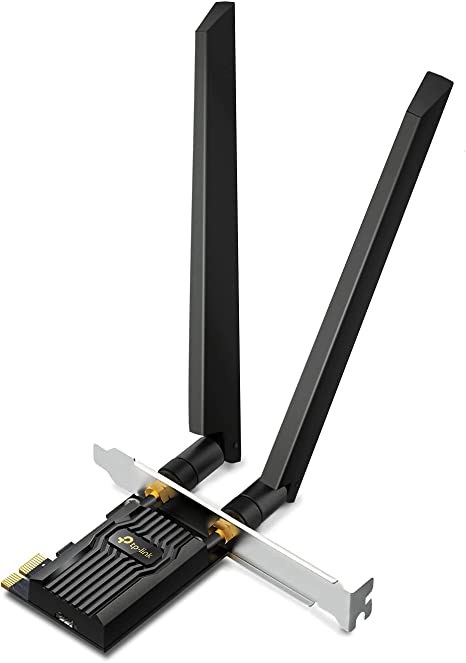 TP-Link WiFi 6E AXE5400 PCIe WiFi Card for Desktop PC (Archer TXE72E), Bluetooth 5.2, WPA3, 802.11axe Tri Band Wireless Adapter with MU-MIMO, OFDMA, Ultra-Low Latency, Supports Windows 11, 10 (64bit)