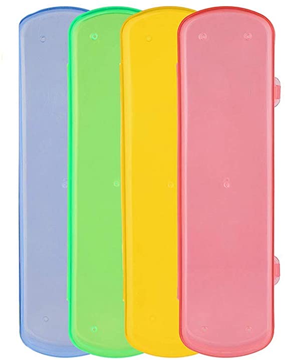 5PCS Travel Use Plastic Toothpaste Toothbrush Case Holder Box Container Organizer Colour Random