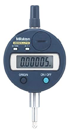 Mitutoyo 543-792 Absolute LCD Digimatic Indicator ID-S, #4-48 UNF Thread, 0.375" Stem Dia., Lug Back, 0-0.5"/0-12.7mm Range, 0.00005"/0.001mm Graduation,  /-0.00012" Accuracy