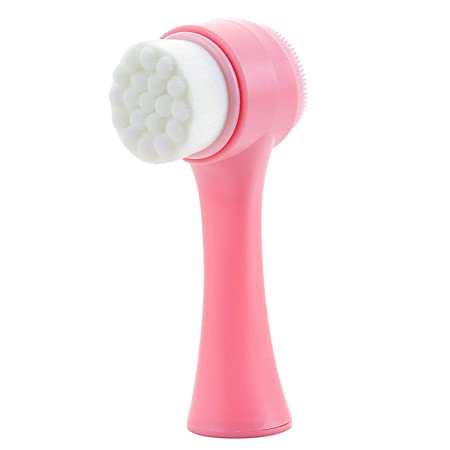 Double Sided Facial Brush Manual Face Cleansing Brush Silicone Brush