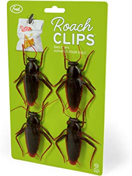 Fred 5239881 Roach Bag Clips, Set of 4, Brown