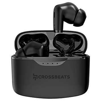 Newly launched Crossbeats Opera True Wireless in-Ear Earbuds with AI ENC Noise-Cancelling, mics, 60 hr Playtime, 13 mm Drivers, Dedicated Gaming Mode, Best Calling Earphone-Black