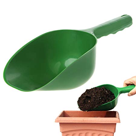 BKID Durable Plastic Soil Scoop Hand Shovel, Garden Cultivation Digging Tool Garden Trowel