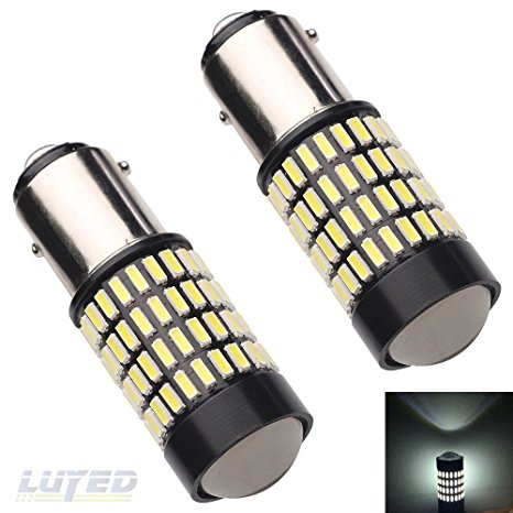 LUYED 2 X 1700 Lumens Extremely Bright 1157 4014 102-EX Chipsets 1157 2057 2357 7528LED Bulbs,Xenon White(Brightest LED in market)