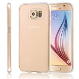 Galaxy S6 Case Swees New Slim Silicone Gel TPU Case for Samsung Galaxy S6 2015 BUMPER STYLE CASE Scratch Resistant Crystal Clear Design - 05mm Transparent