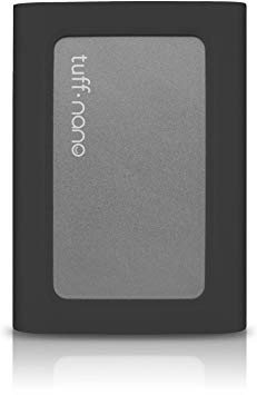 CalDigit Tuff Nano - Compact Rugged IP67 USB-C 3.2 Gen 2 10Gb/s External NVME SSD, Compatible with Thunderbolt 3 Mac and PC, Up to 1055MB/s (512GB SSD, Black)