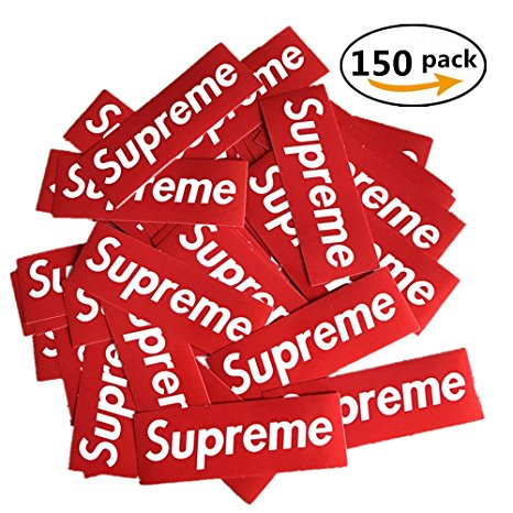 Jelacy 150 pcs Supreme Stickers Waterproof and Oil proof Sticker