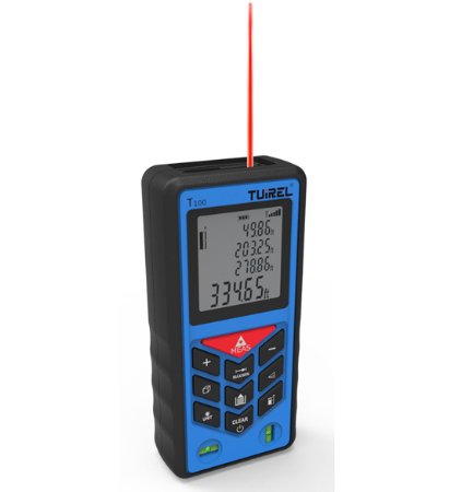Laser Distance Measurer 328ft100m Handheld Range Finder Meter Measuring Device Tool Tuirel T100