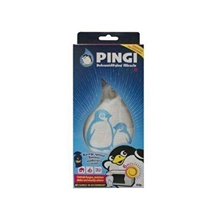 Pingi Rechargeable Dehumidifier Drying Bag & moisture trap, 450gr for your home, caravan or boat