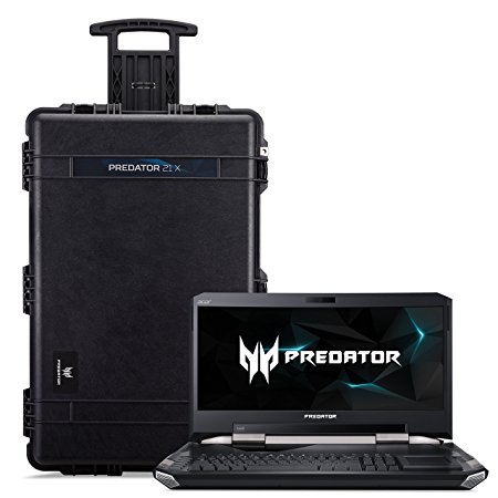 Acer Predator 21 X Gaming Laptop, Intel Core i7, GeForce GTX 1080 SLi, 21" Curved  2000R Full HD, 64GB DDR4, 1TB PCIe SSD, 1TB HDD, with 21X Protective Travel Case, GX21-71-76ZF