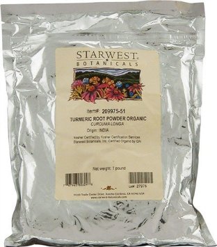 Starwest Botanicals Organic Turmeric Root Powder 1 lb