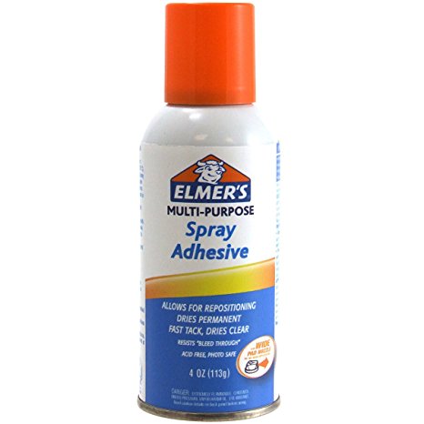 Elmers Multi-Purpose Spray Adhesive, 4-Ounce, Clear