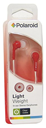 POLAROID PEP14RED In-Ear Earbud , Red (Discontinued by Manufacturer)