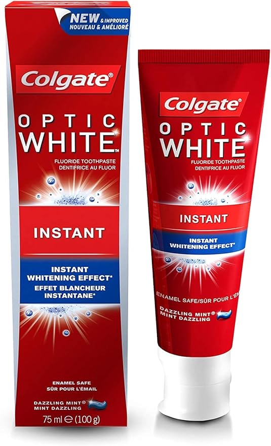 Colgate Optic White Instant Whitening Toothpaste, 75ml