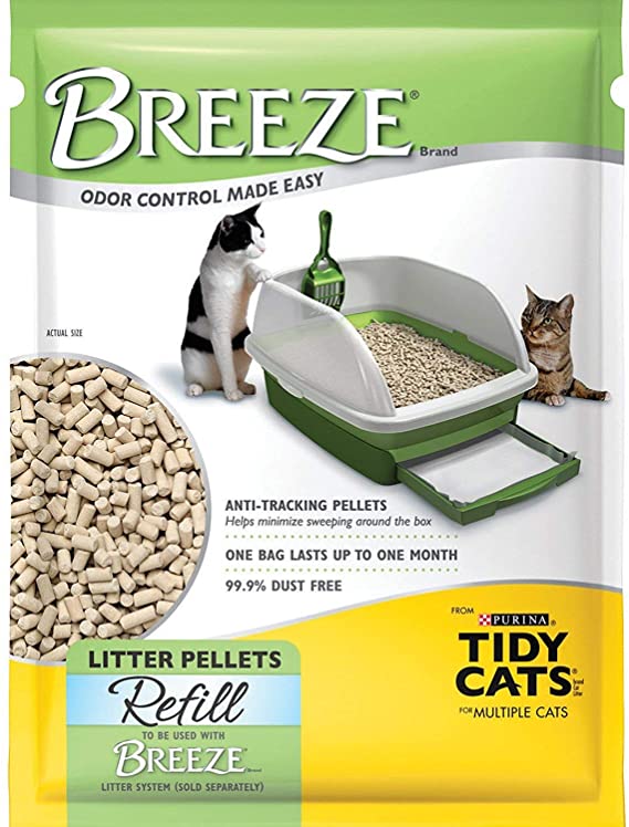 BREEZE Cat Refill Litter Pellets 3.5 lbs (Pack of 4)