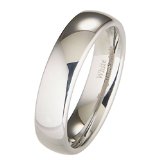 White Tungsten Carbide 6mm Polished Classic Wedding Ring
