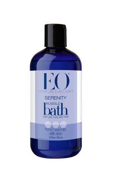 EO Bubble Bath Serenity French Lavender with Aloe 12-Ounce Bottles Pack of 3