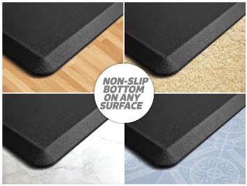 The Original 3/4" GORILLA GRIP Non-Slip Anti-Fatigue Comfort Mat, Ergonomically Engineered, Highest Quality Material, Non-Toxic, Waterproof, 32x20 inches (Brown)