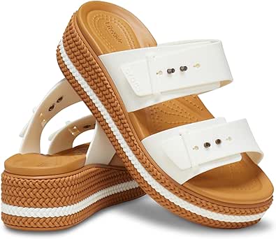 Crocs Women's Brooklyn Buckle Low Wedge Sandal