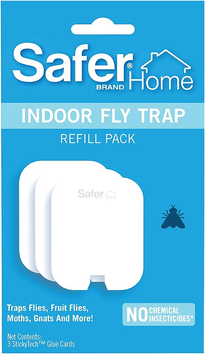 Safer Home SH503 Indoor Plug-in Fly Trap Refill Pack of Glue Cards for SH502 Indoor Fly Trap – 3 Pack