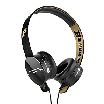 SOL REPUBLIC 1211-PUR Collegiate Series Tracks On-Ear Headphones with Three Button Remote and Microphone - Purdue University