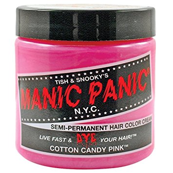 Manic Panic Semi-Permanent Hair Color Cream, Cotton Candy Pink 4 fl oz.