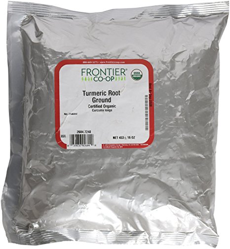 Frontier Bulk Turmeric Root Ground (Alleppey, 5% Curcumin), 1 Pound