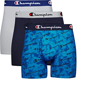 Champion Men's Lightweight Stretch Boxer Brief 3 Pack