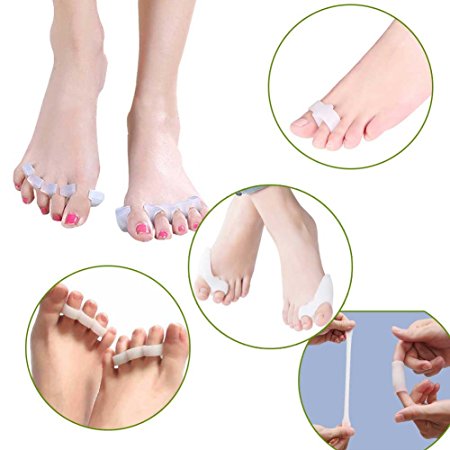 Dr nezix 10Pcs Bunion Corrector Toe Separators Straightener Bunion Relief Splint for -- Instant Therapeutic Relief For Feet. Fight Bunions, Hammer Toes & More!