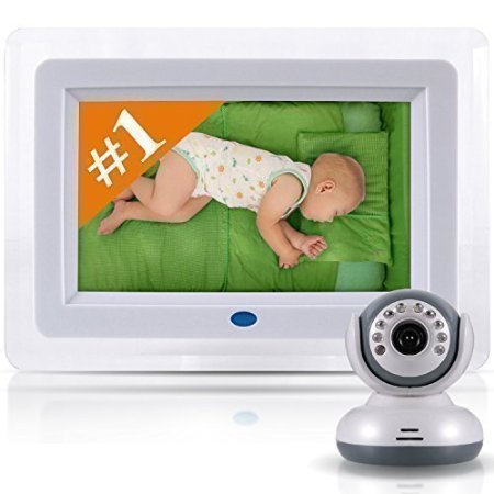 Best Video Baby Monitor - 7" Color LCD Screen - Premium Version - Designer Style, Feature Rich Premium High End Digital Camera with Long Range Wireless / WiFi Signal