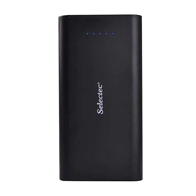 SELECTEC Power Bank 24000mAh Portable Charger External Battery Power Charger for iPhone X/ 8/7/ 6, Samsung S8/ S8 Plus, Nexus, LG, HTC, iPad Black