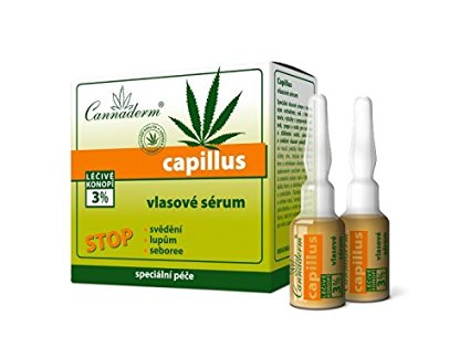 Capillus Scalp Serum containing Hemp oil Treatment for Dandruff, Seborrheic Dermatitis, Psoriasis, Atopic Eczema and Itchiness 8x5ml/0,2Floz