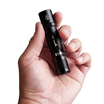 ThorFire Mini Flashlight, 500 Lumen EDC Pocket Light with 5 Modes,TG06S Powered by AA or 14500 Battery (Not Included)