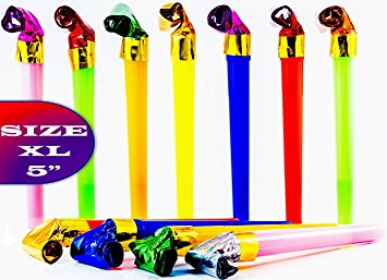 36 XL Party Blowers With Noise / DJ Party Blowers / Squawkers / Party Supplies / Party Favors / Party Blowers
