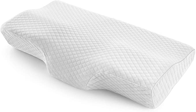 Milemont Memory Foam Pillows for Sleeping Contour Cervical Pillow Bed Pillow for Side, Back and Stomach Sleepers Standard Size Pillow