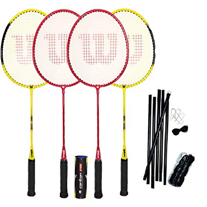 Wilson Fluo Pro Badminton Rackets   Shuttles (Various Options)