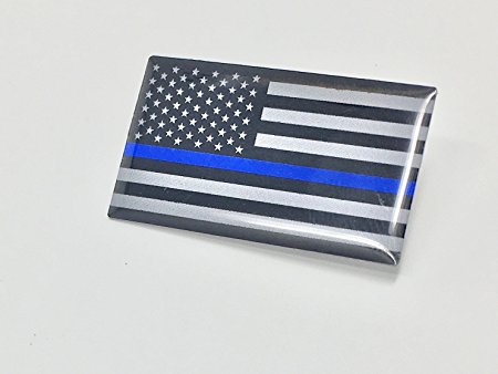 Thin Blue Line Subdued Lapel Pin With 2 Prong Backing. Honor the Men and Women of Law Enforcement with this Tie Tack and Lapel Pin.
