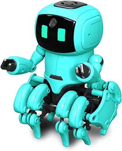 OWI KikoRobot.962 | Do-It-Yourself Robot Kit with Infrared Sensor and Artificial Intelligence | Two Play Modes | Explore Using AI or Follow-Me Mode Using I/R | 192 Piece Kit