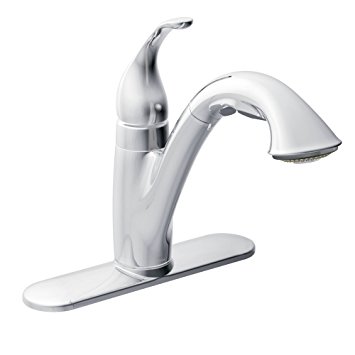 Moen 7545C Camerist Single-Handle Kitchen Faucet with Pullout Spout, Chrome