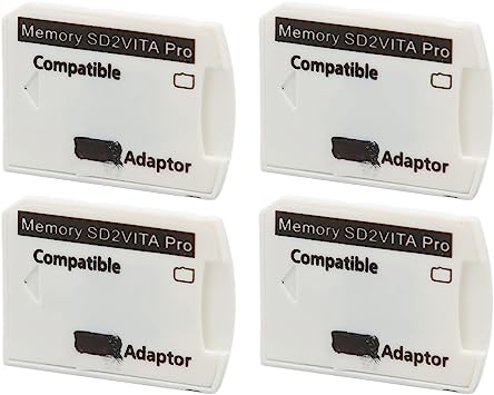 4Pcs SD2Vita Memory Card Adapter, for PS Vita Micro Memory Card Adapter, for PSV Memory Card Adapter for PS Vita 1000 2000 for PS TV