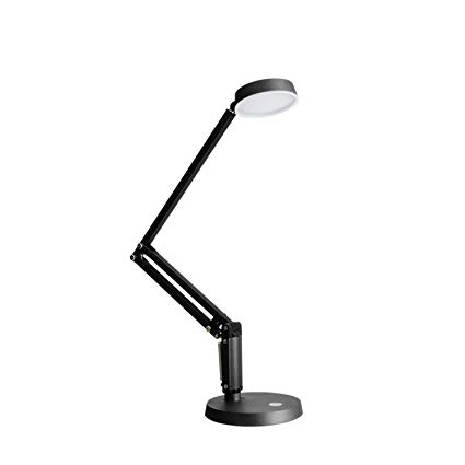 MFLABEL LED Desk Lamp(Black) Folding Led Desk Lamps Touch Control USB Port Flexible Rotating Table lamp for Office Bedromm,Office,5W
