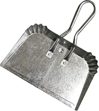 Set of 2 Extra Large Industrial Metal Dustpan | Doesn't Bend & Extra Wide for Large Easy Clean Ups | Lightweight & Rustproof | Precision Edge for Clean Sweeping