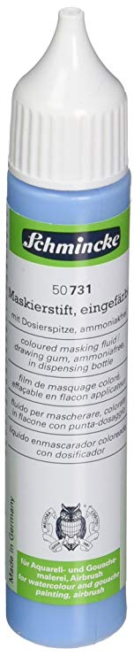 Schmincke Masking Fluid 25ml Blue Dispensing Bottle (50731005)