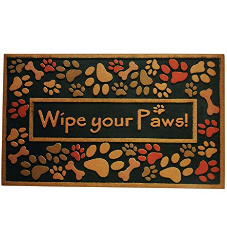 Amagabeli Wipe Your Paws Doormat Non-slip Entrance Rug Floor Mats Shoe Scraper 18" X 30"