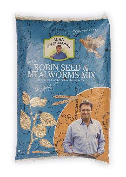 Alan Titchmarsh 4Kg Robin Seed/ Mealworm Mix